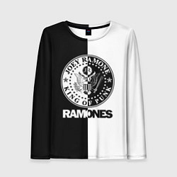 Лонгслив женский Ramones B&W, цвет: 3D-принт