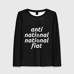 Лонгслив женский Anti National National Fiat, цвет: 3D-принт