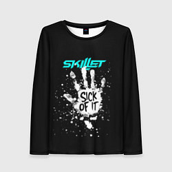 Лонгслив женский Skillet: Sick of it, цвет: 3D-принт