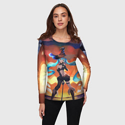 Лонгслив женский Hatsune Miku, цвет: 3D-принт — фото 2