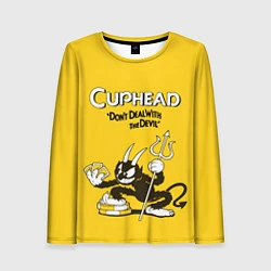 Лонгслив женский Cuphead: Black Devil, цвет: 3D-принт