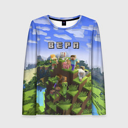 Лонгслив женский Minecraft: Вера, цвет: 3D-принт