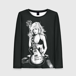 Женский лонгслив Рокерская душа