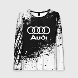 Женский лонгслив Audi: Black Spray