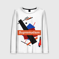 Женский лонгслив Supermatism White