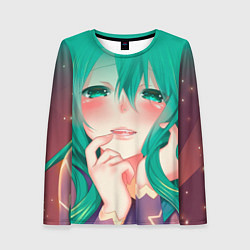 Лонгслив женский Miku Ahegao, цвет: 3D-принт