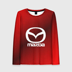 Лонгслив женский Mazda: Red Carbon, цвет: 3D-принт