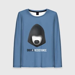 Лонгслив женский Digital Resistance, цвет: 3D-принт