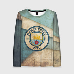 Лонгслив женский FC Man City: Old Style, цвет: 3D-принт