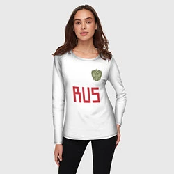Лонгслив женский Rus Team: Away WC 2018, цвет: 3D-принт — фото 2