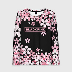 Женский лонгслив Black Pink: Pink Sakura