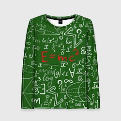 Женский лонгслив E=mc2: Green Style