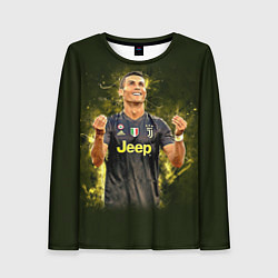 Лонгслив женский Ronaldo: Juve Sport, цвет: 3D-принт