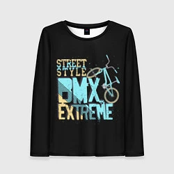 Лонгслив женский BMX Extreme, цвет: 3D-принт