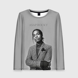 Лонгслив женский ASAP Rocky: Grey Fashion, цвет: 3D-принт