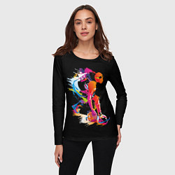 Лонгслив женский Баскетболист Карим Абдул-Джаббар, цвет: 3D-принт — фото 2