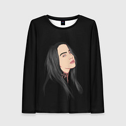 Лонгслив женский Billie Eilish: Black Style, цвет: 3D-принт