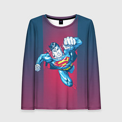 Лонгслив женский Superman, цвет: 3D-принт