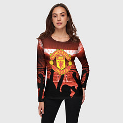 Лонгслив женский Manchester United, цвет: 3D-принт — фото 2