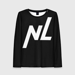 Лонгслив женский NL logo, цвет: 3D-принт