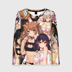 Лонгслив женский Ahegao, цвет: 3D-принт