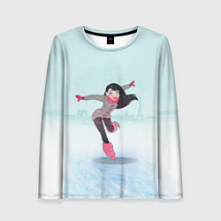 Женский лонгслив Фигурное катание