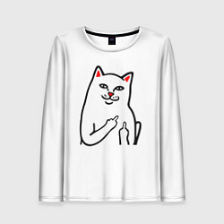Женский лонгслив Meme Cat