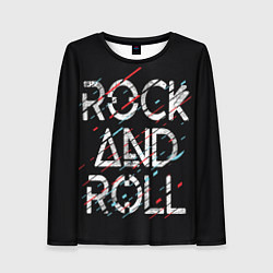 Лонгслив женский Rock And Roll, цвет: 3D-принт