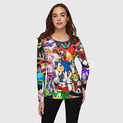 Лонгслив женский Sonic ПЕРСОНАЖИ, цвет: 3D-принт — фото 2