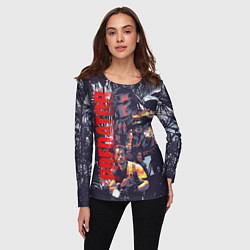 Лонгслив женский Predator - jungle texture, цвет: 3D-принт — фото 2