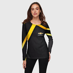 Лонгслив женский CHEVROLET, цвет: 3D-принт — фото 2