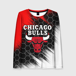 Лонгслив женский CHICAGO BULLS, цвет: 3D-принт