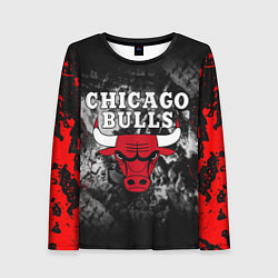 Лонгслив женский CHICAGO BULLS, цвет: 3D-принт