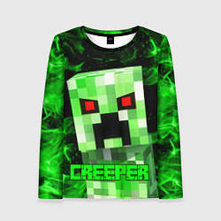 Женский лонгслив MINECRAFT CREEPER