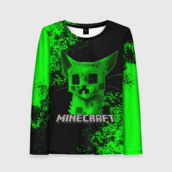 Лонгслив женский MINECRAFT CAT, цвет: 3D-принт