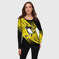 Лонгслив женский Pittsburgh Penguins Sport, цвет: 3D-принт — фото 2