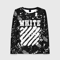 Лонгслив женский Off white, цвет: 3D-принт