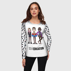 Лонгслив женский Половое воспитание, цвет: 3D-принт — фото 2