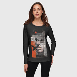 Лонгслив женский SALUKI, цвет: 3D-принт — фото 2