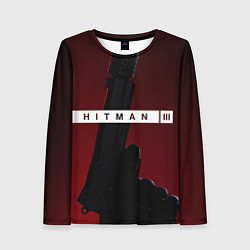 Лонгслив женский Hitman III, цвет: 3D-принт