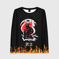 Лонгслив женский Самурай ??, цвет: 3D-принт