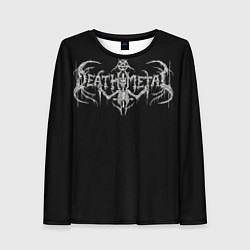 Лонгслив женский Deathmetal, цвет: 3D-принт