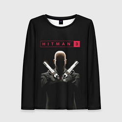 Лонгслив женский Hitman III, цвет: 3D-принт