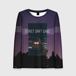Лонгслив женский Street Drift Gang Дрифт, цвет: 3D-принт