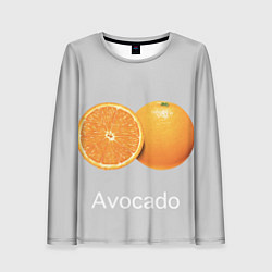 Женский лонгслив Orange avocado