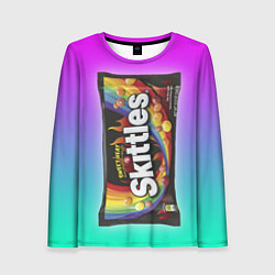 Женский лонгслив Skittles Черный