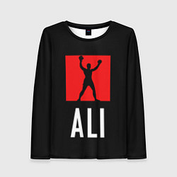 Лонгслив женский Muhammad Ali, цвет: 3D-принт