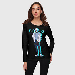 Лонгслив женский Годжо Сатору Магическая битва, цвет: 3D-принт — фото 2