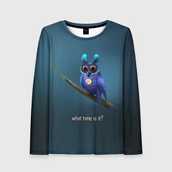 Лонгслив женский Owl, цвет: 3D-принт