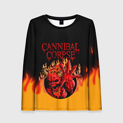 Лонгслив женский Cannibal Corpse Труп Каннибала Z, цвет: 3D-принт